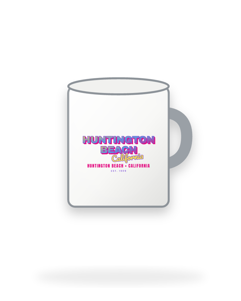 Huntington Beach Music TV Enamel Camp Mug