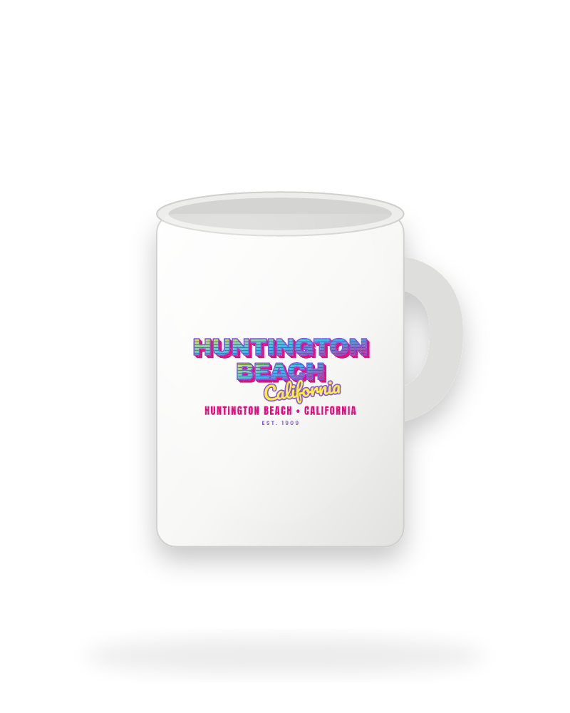 Huntington Beach Music TV Ceramic Mug 15oz