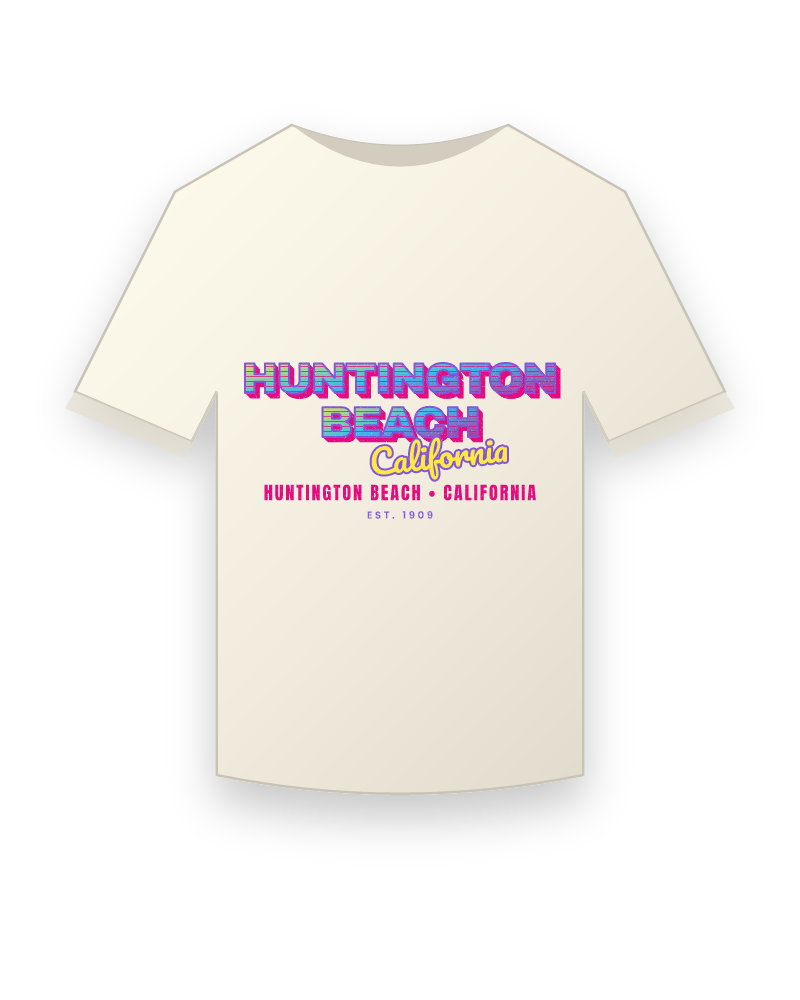 Huntington Beach Music TV Vintage Wash Tee
