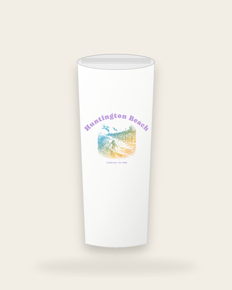 Huntington Beach Pier Surfer Insulated Tumbler 20oz