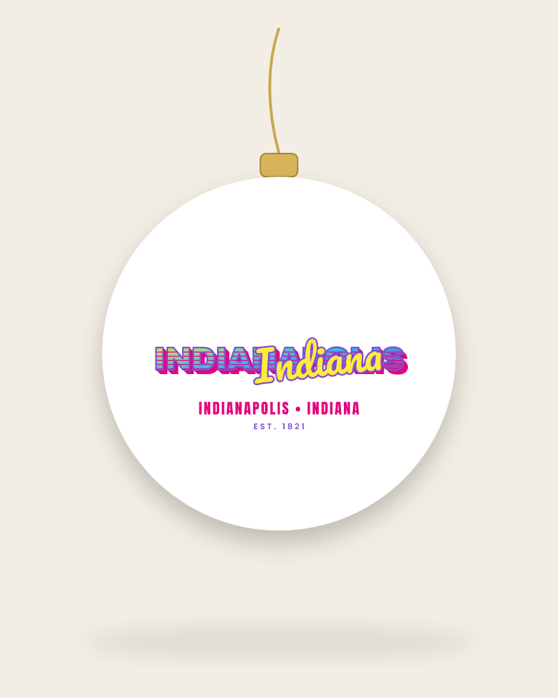 Indianapolis Music TV Ceramic Ornament
