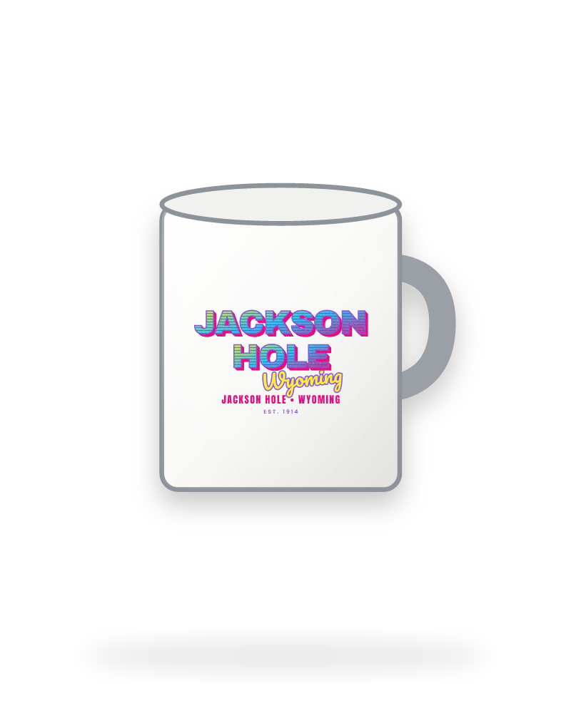 Jackson Hole Music TV Enamel Camp Mug