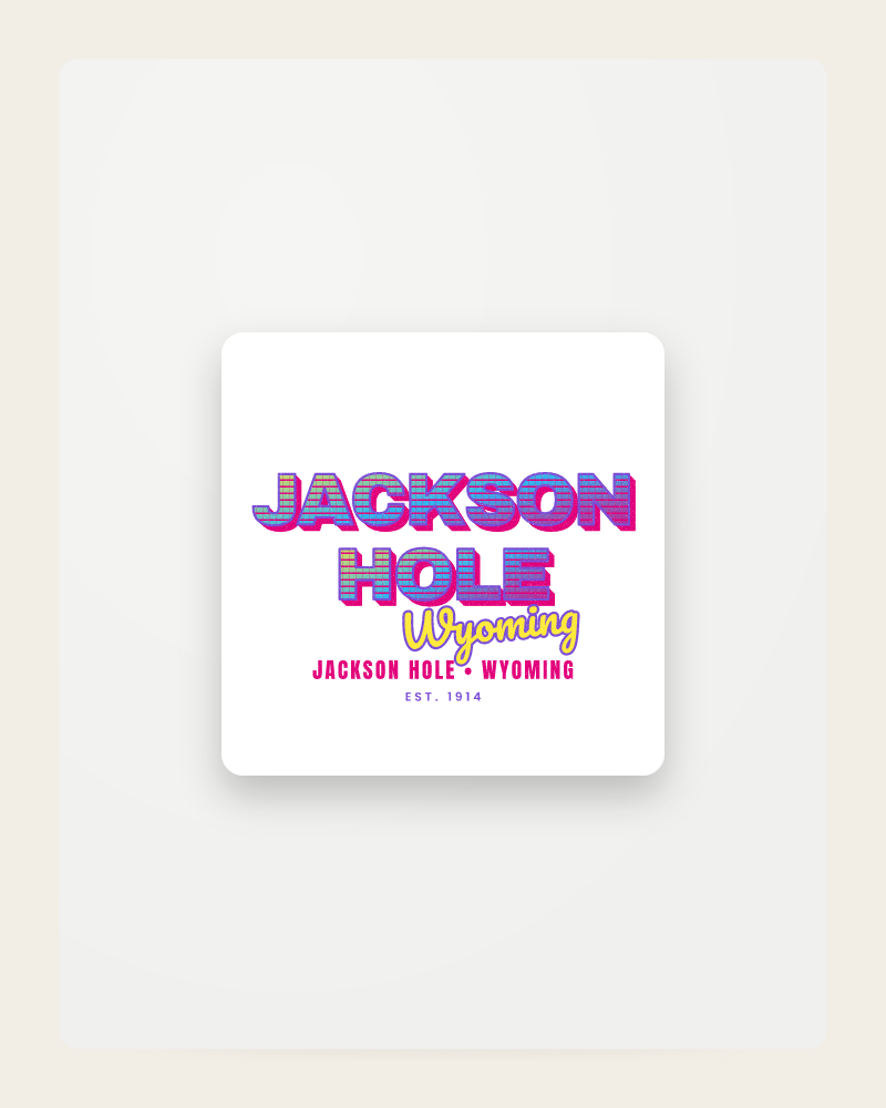 Jackson Hole Music TV Fridge Magnet