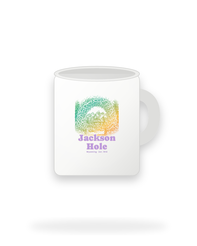 Jackson Hole Antler Arch Ceramic Mug 11oz