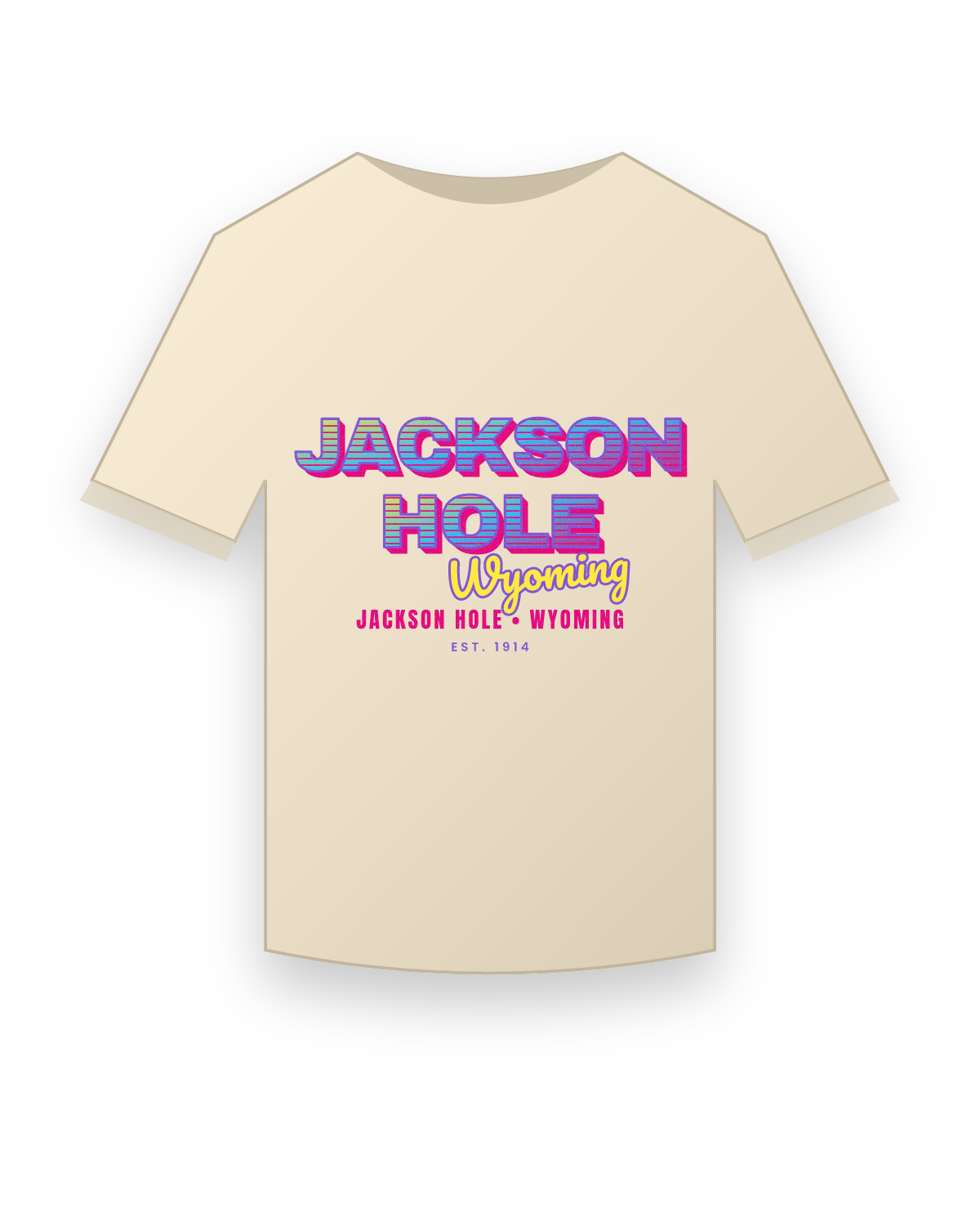 Jackson Hole Music TV Classic Tee in Natural