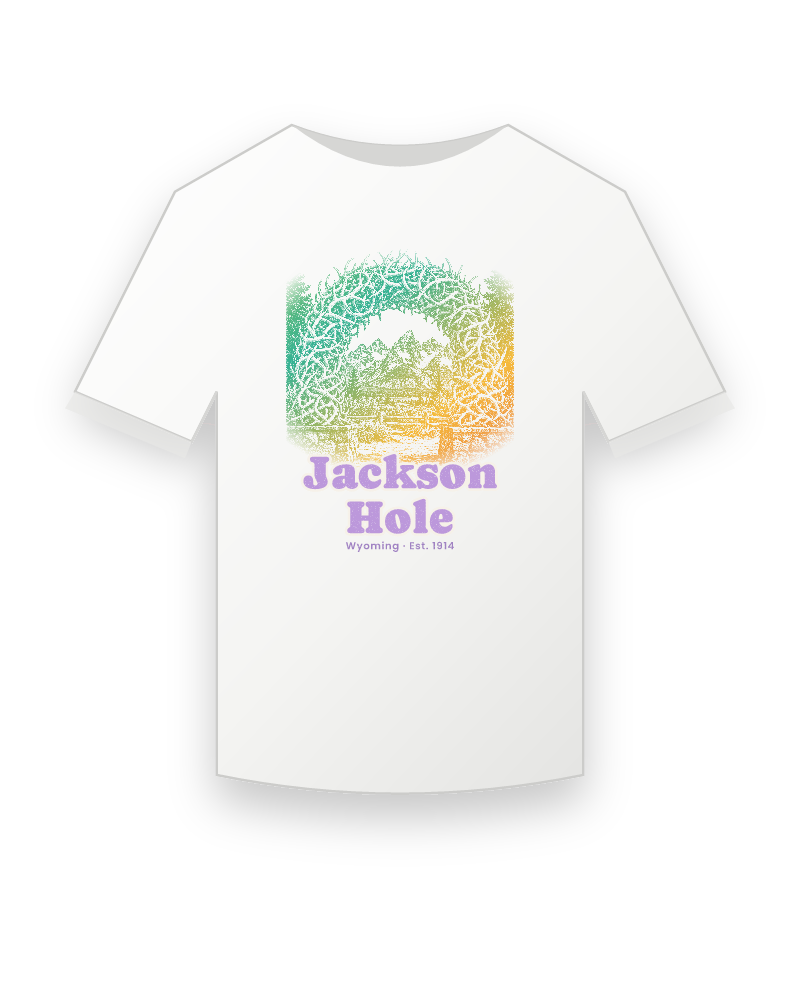 Jackson Hole Antler Arch Youth Tee