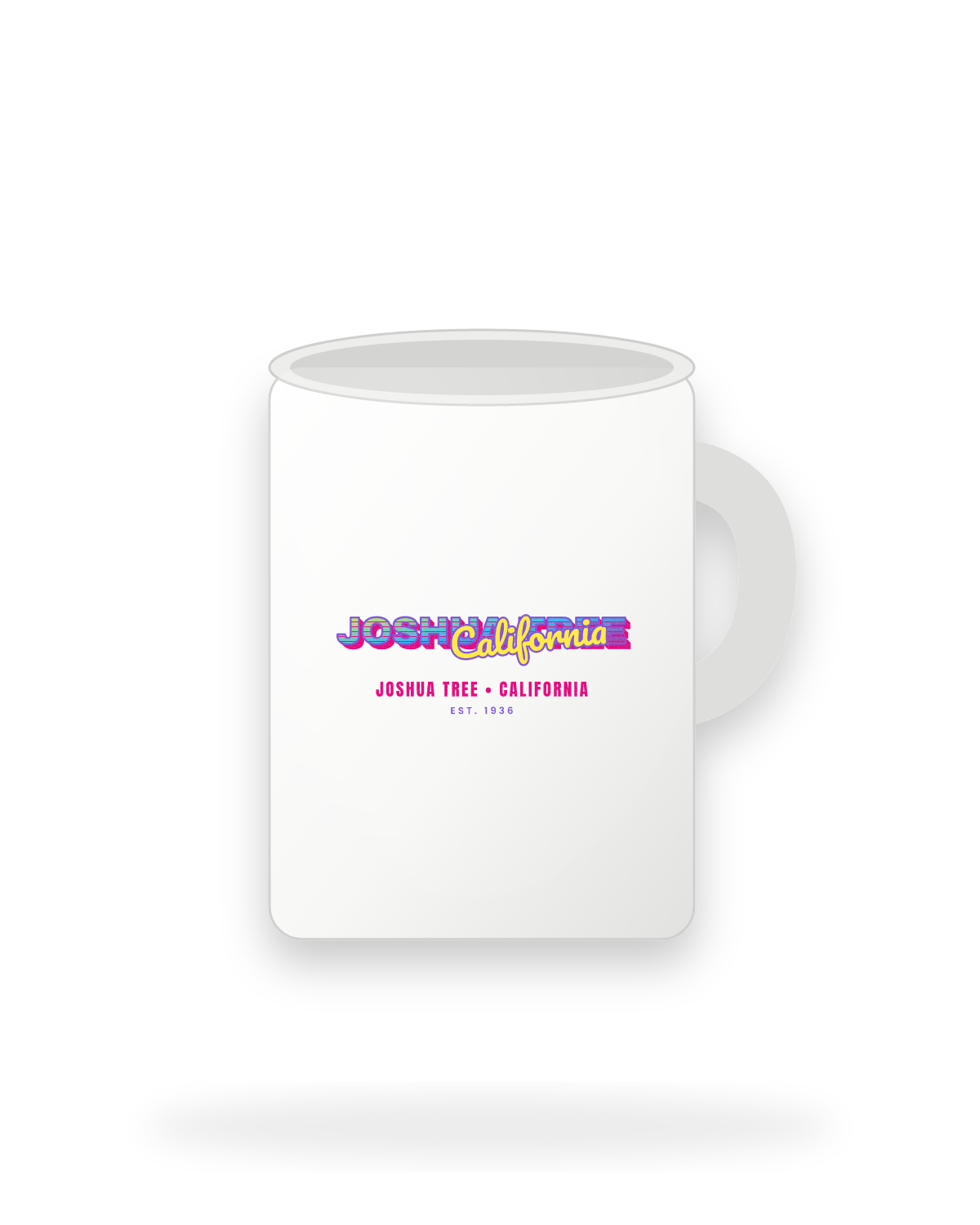 Joshua Tree Music TV Ceramic Mug 15oz in White