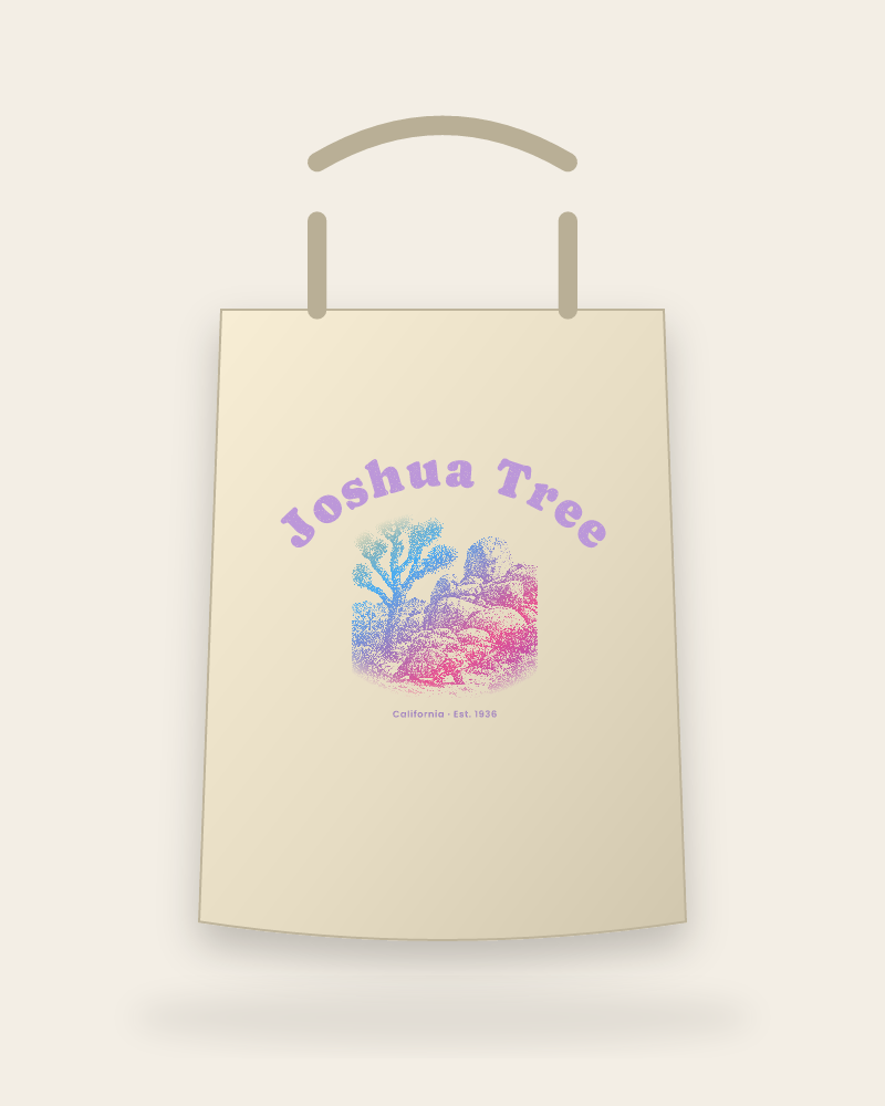 Joshua Tree Joshua Tree & Tortoise Canvas Tote