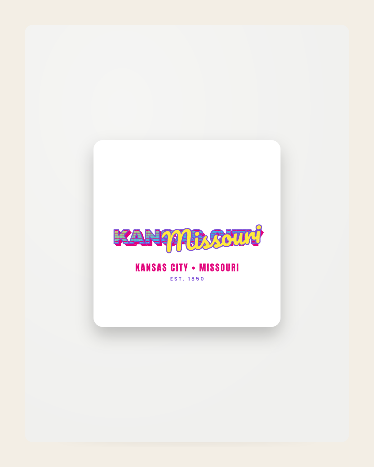Kansas City Music TV Fridge Magnet in White