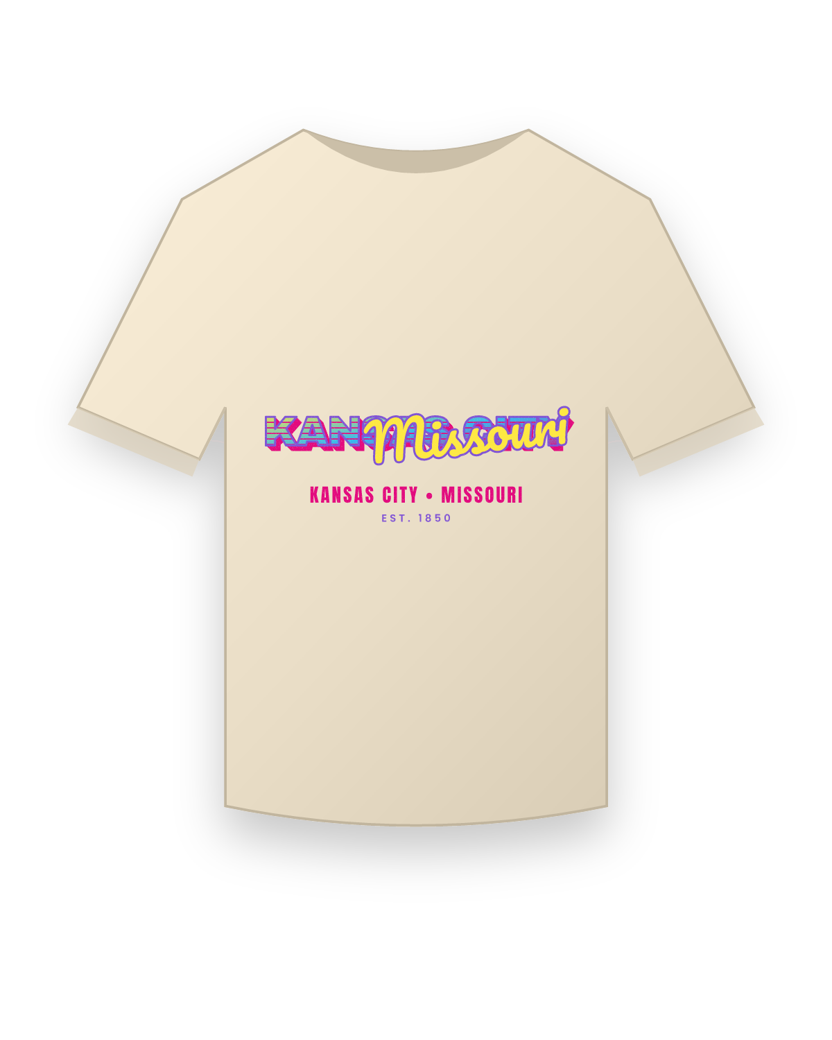 Kansas City Music TV Classic Tee in Natural