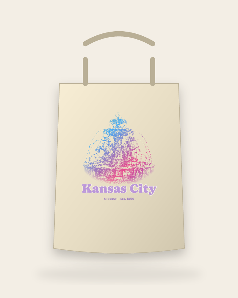 Kansas City Fountain Canvas Tote