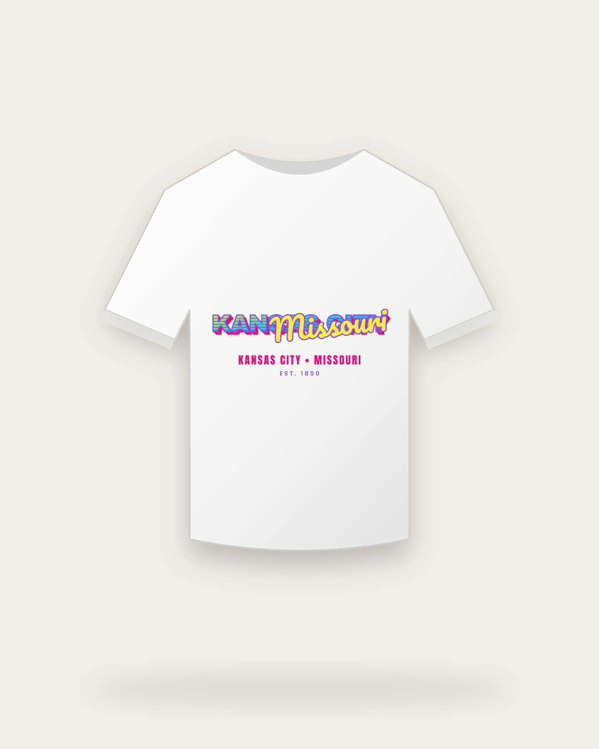 Kansas City Music TV Youth Tee in White