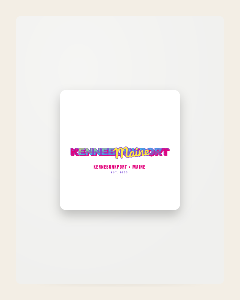 Kennebunkport Music TV Fridge Magnet