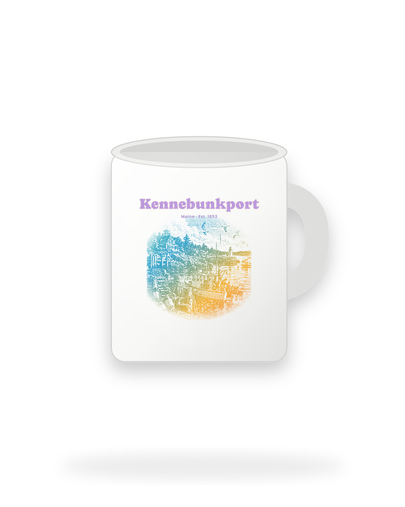 Kennebunkport Lobster Harbor Ceramic Mug 11oz