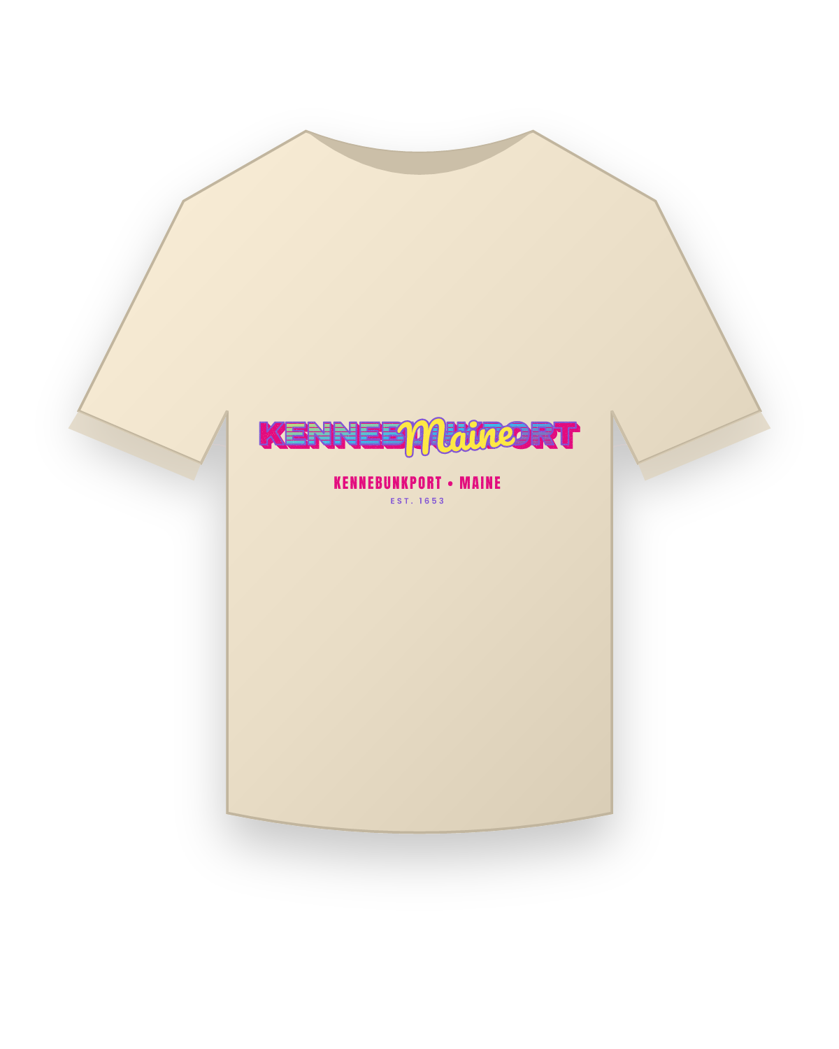 Kennebunkport Music TV Organic Cotton Tee in Natural