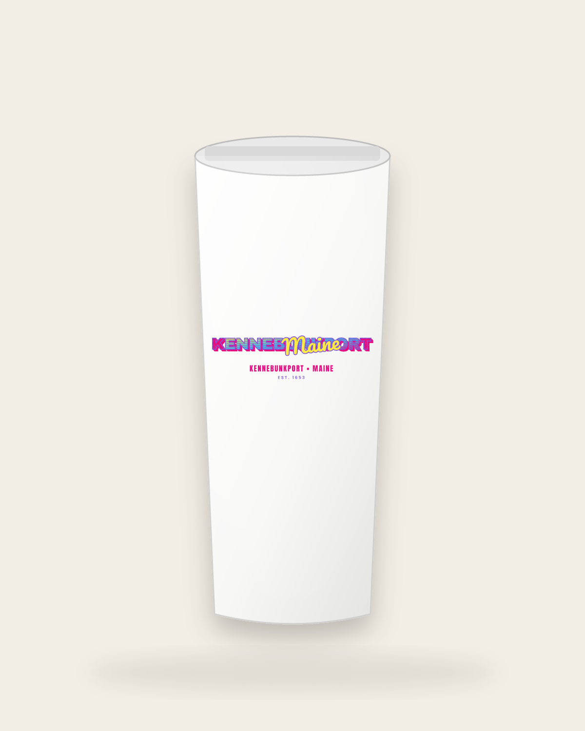 Kennebunkport Music TV Insulated Tumbler 20oz in White
