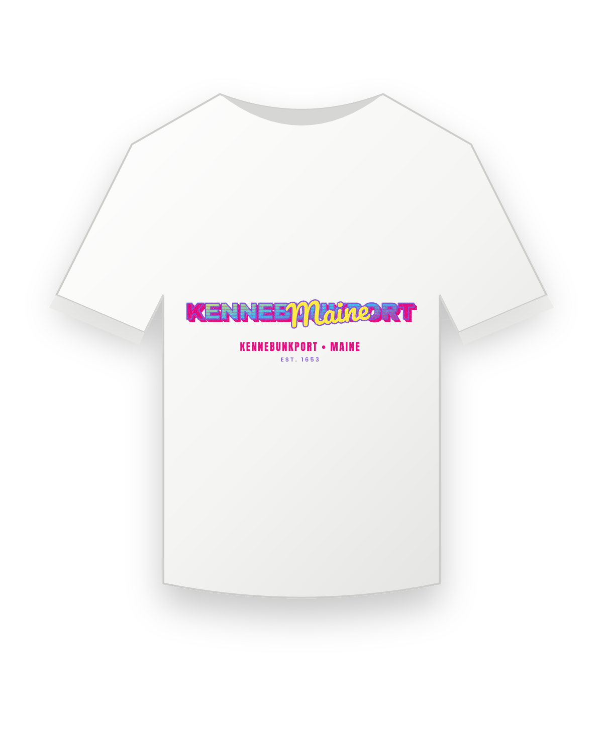 Kennebunkport Music TV Youth Tee in White