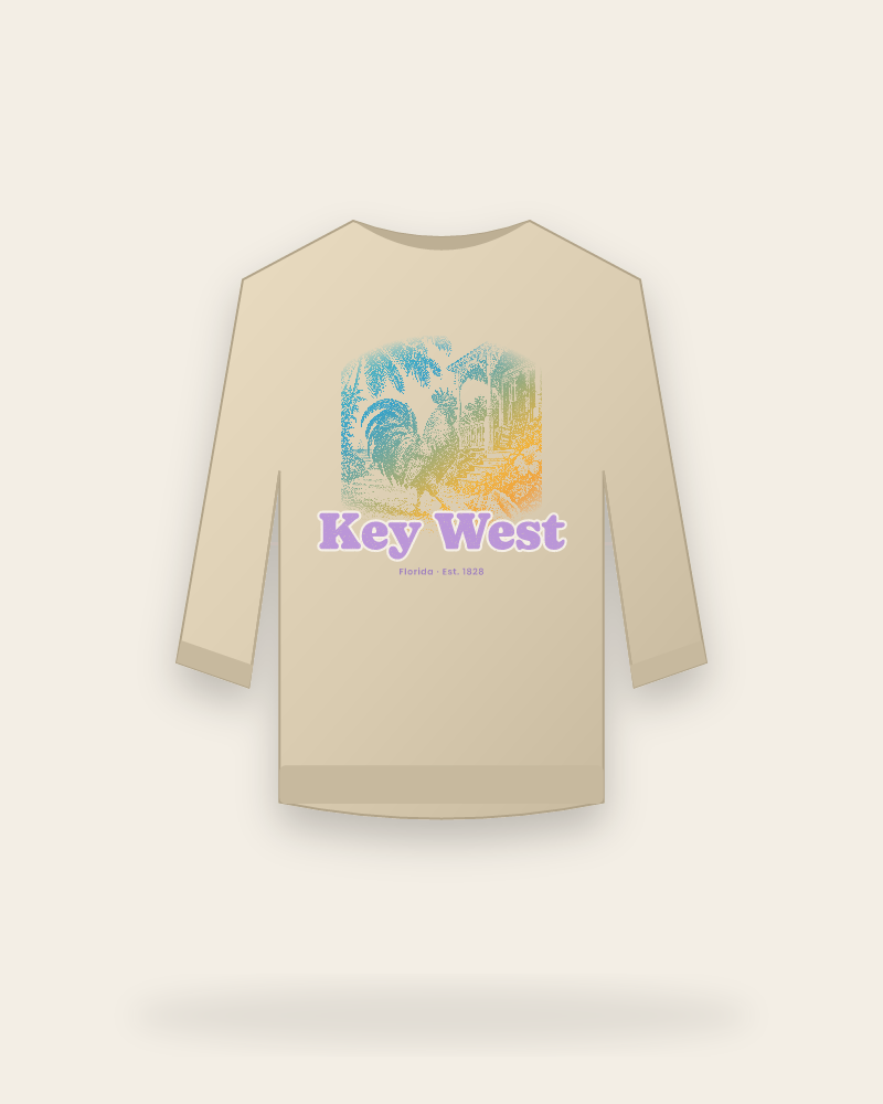 Key West Rooster Crewneck Sweatshirt