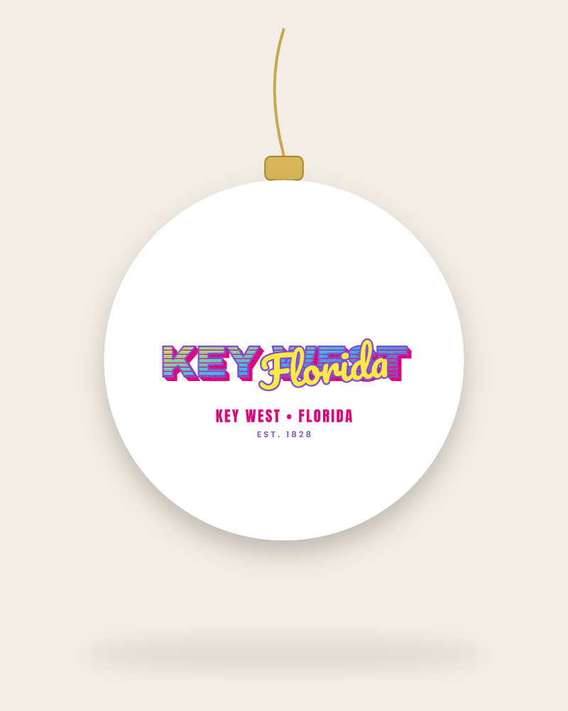 Key West Music TV Ceramic Ornament