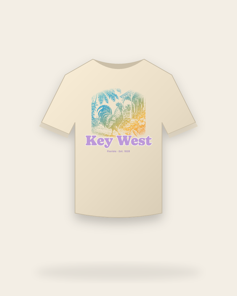 Key West Rooster Organic Cotton Tee
