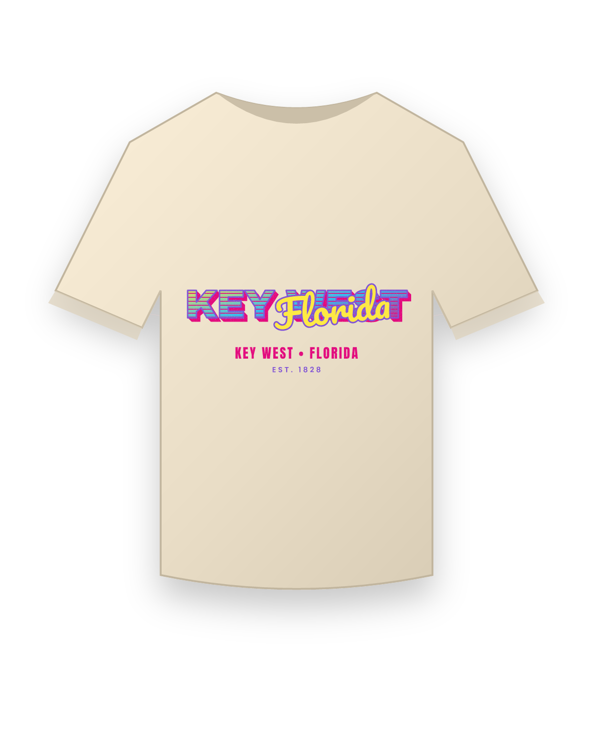 Key West Music TV Organic Cotton Tee in Natural