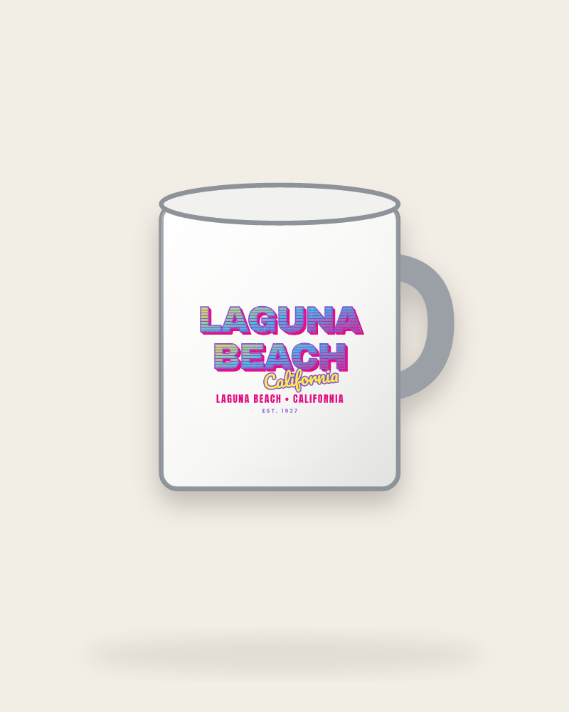 Laguna Beach Music TV Enamel Camp Mug