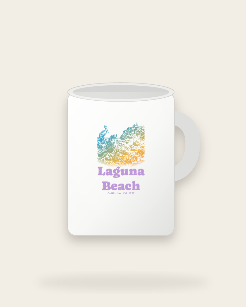 Laguna Beach Sea Lion Cove Ceramic Mug 15oz