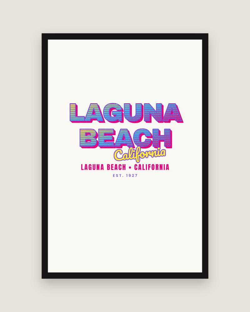 Laguna Beach Music TV Matte Poster