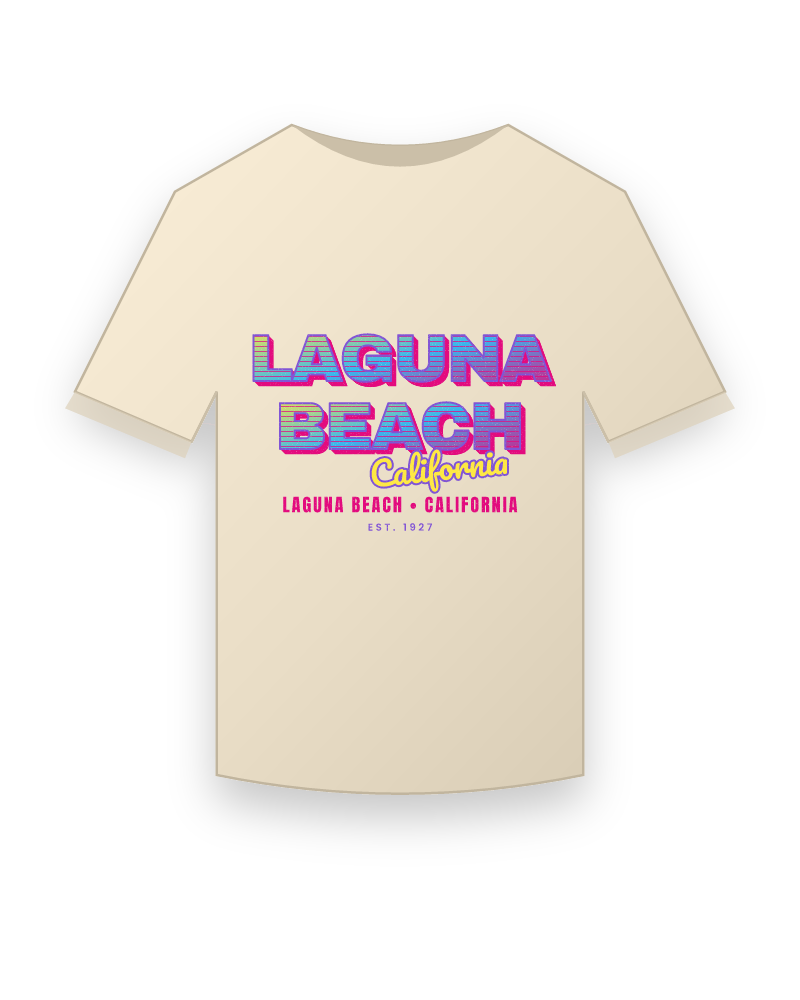 Laguna Beach Music TV Organic Cotton Tee