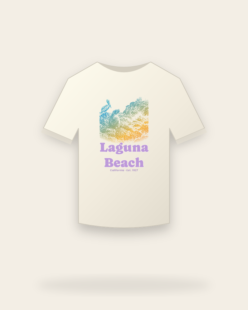 Laguna Beach Sea Lion Cove Vintage Wash Tee