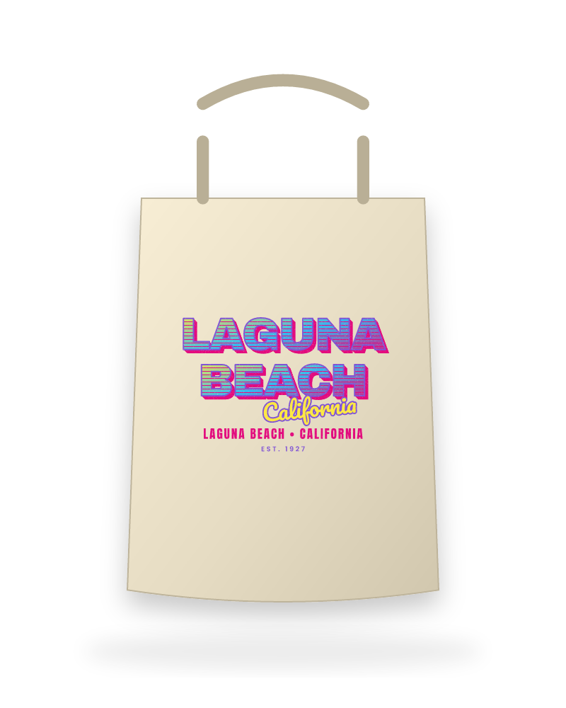 Laguna Beach Music TV Canvas Tote