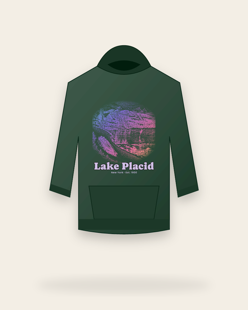 Lake Placid Winter Village Hooded Sweatshirt