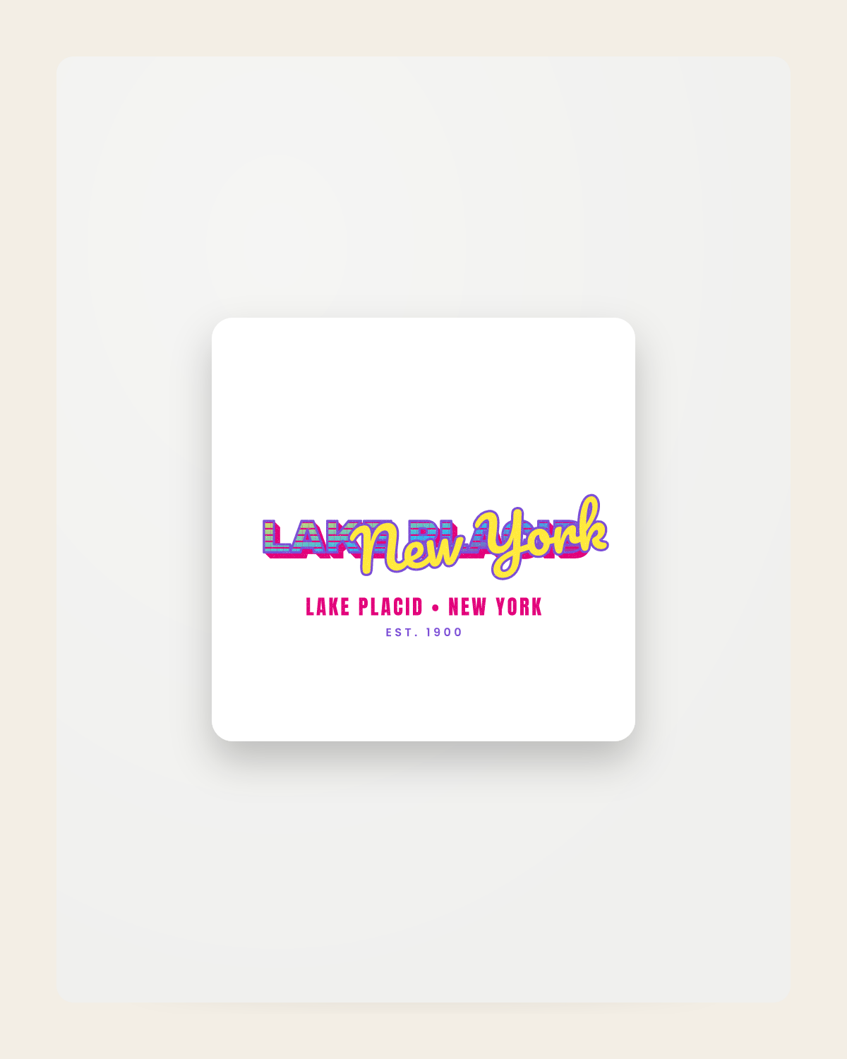 Lake Placid Music TV Fridge Magnet in White