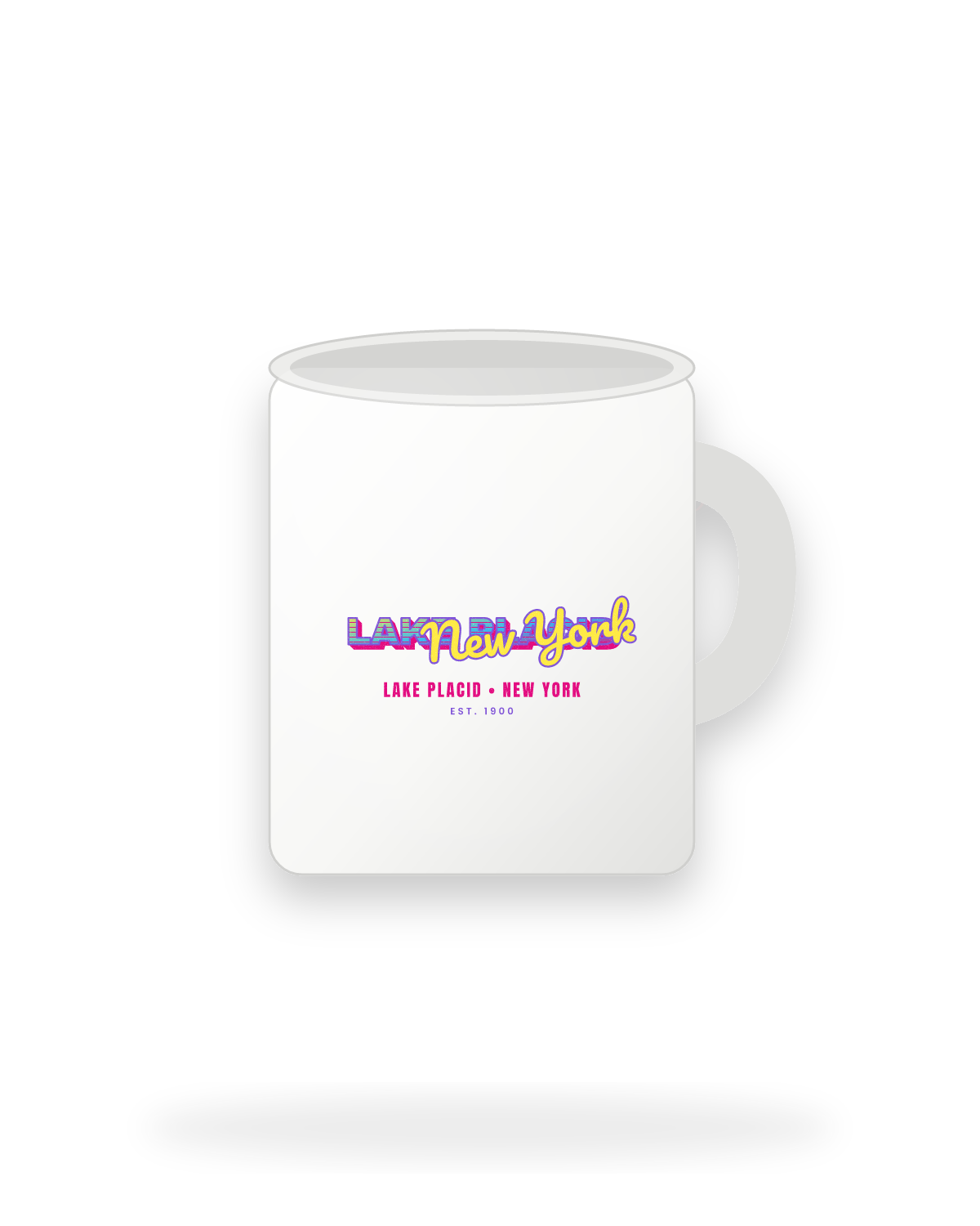 Lake Placid Music TV Ceramic Mug 11oz in White