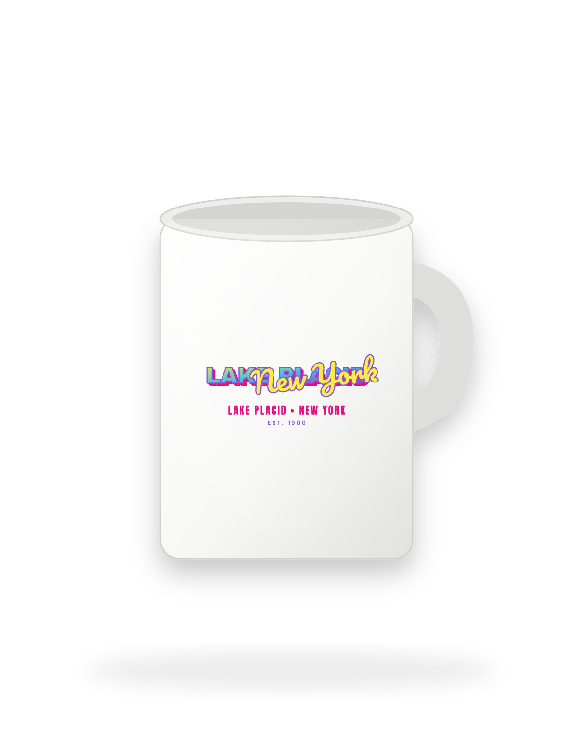 Lake Placid Music TV Ceramic Mug 15oz in White