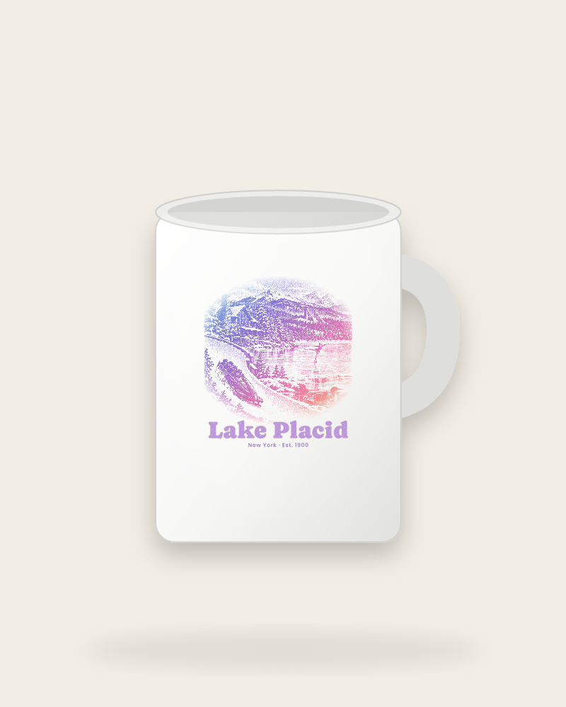 Lake Placid Winter Village Ceramic Mug 15oz
