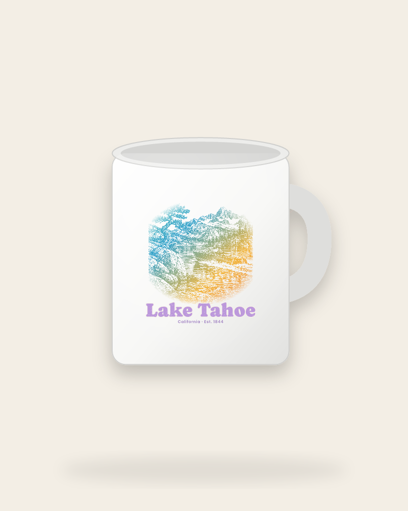 Lake Tahoe Wooden Boat Ceramic Mug 11oz