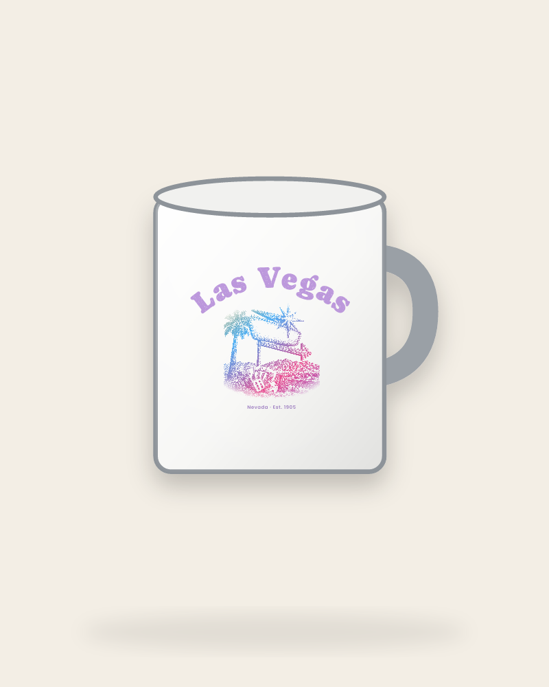 Las Vegas Neon Sign Enamel Camp Mug