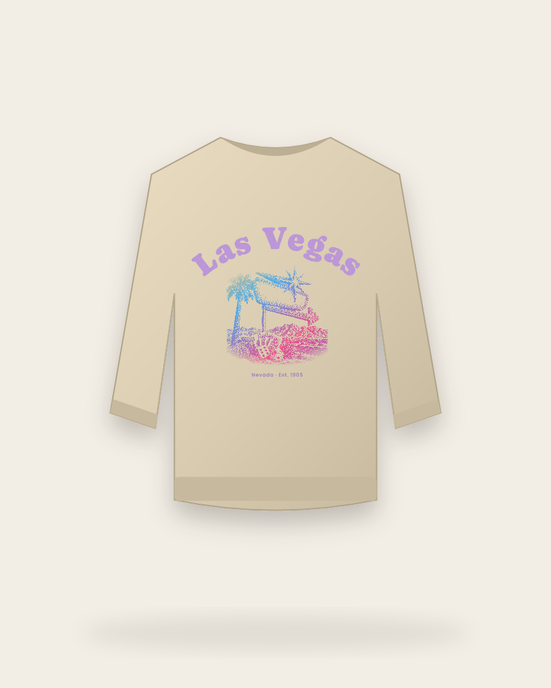 Las Vegas Neon Sign Crewneck Sweatshirt