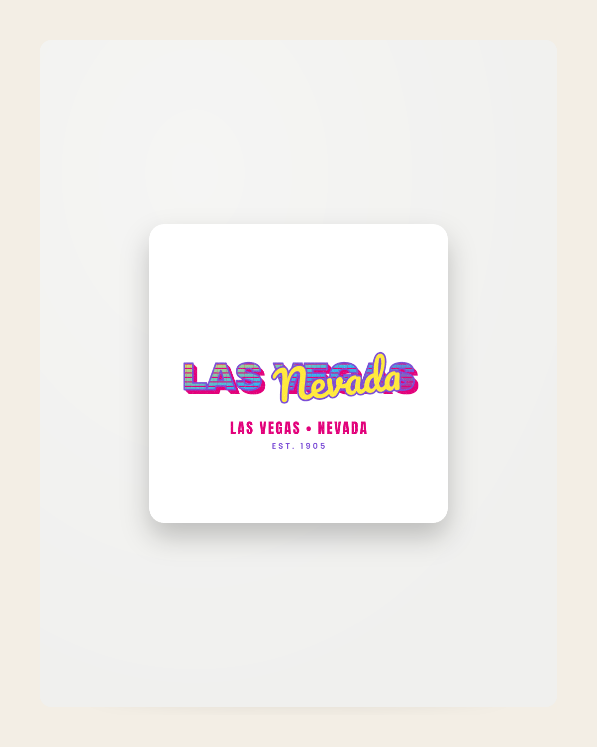 Las Vegas Music TV Fridge Magnet in White