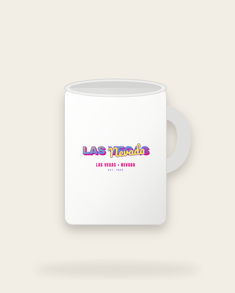 Las Vegas Music TV Ceramic Mug 15oz