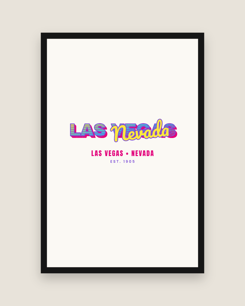 Las Vegas Music TV Matte Poster