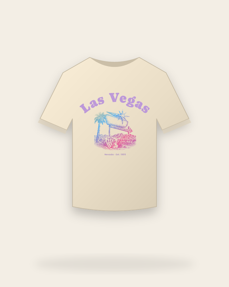 Las Vegas Neon Sign Organic Cotton Tee