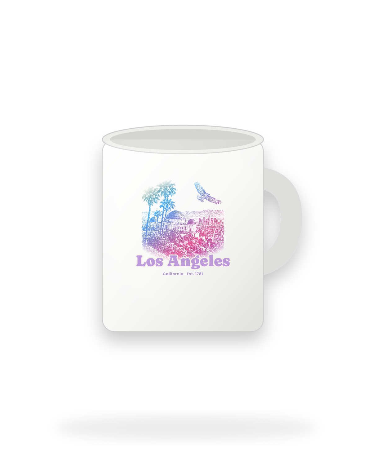 Los Angeles Griffith Observatory Ceramic Mug 11oz in White