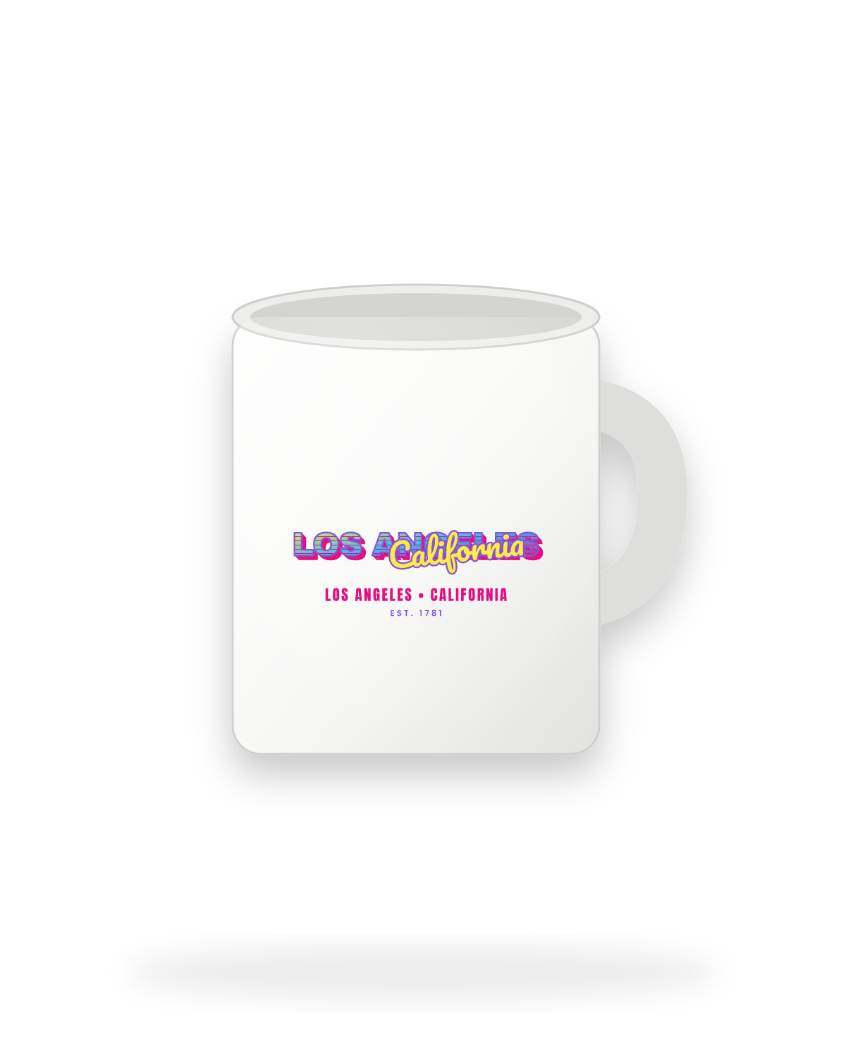 Los Angeles Music TV Ceramic Mug 11oz in White