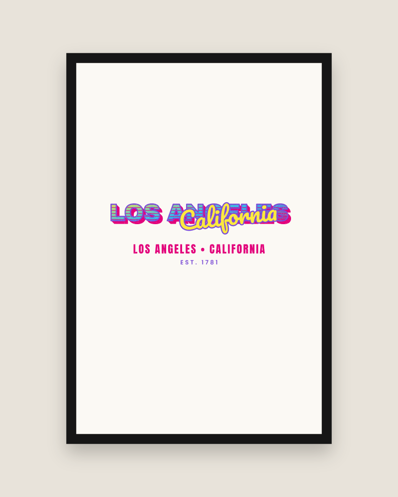 Los Angeles Music TV Matte Poster