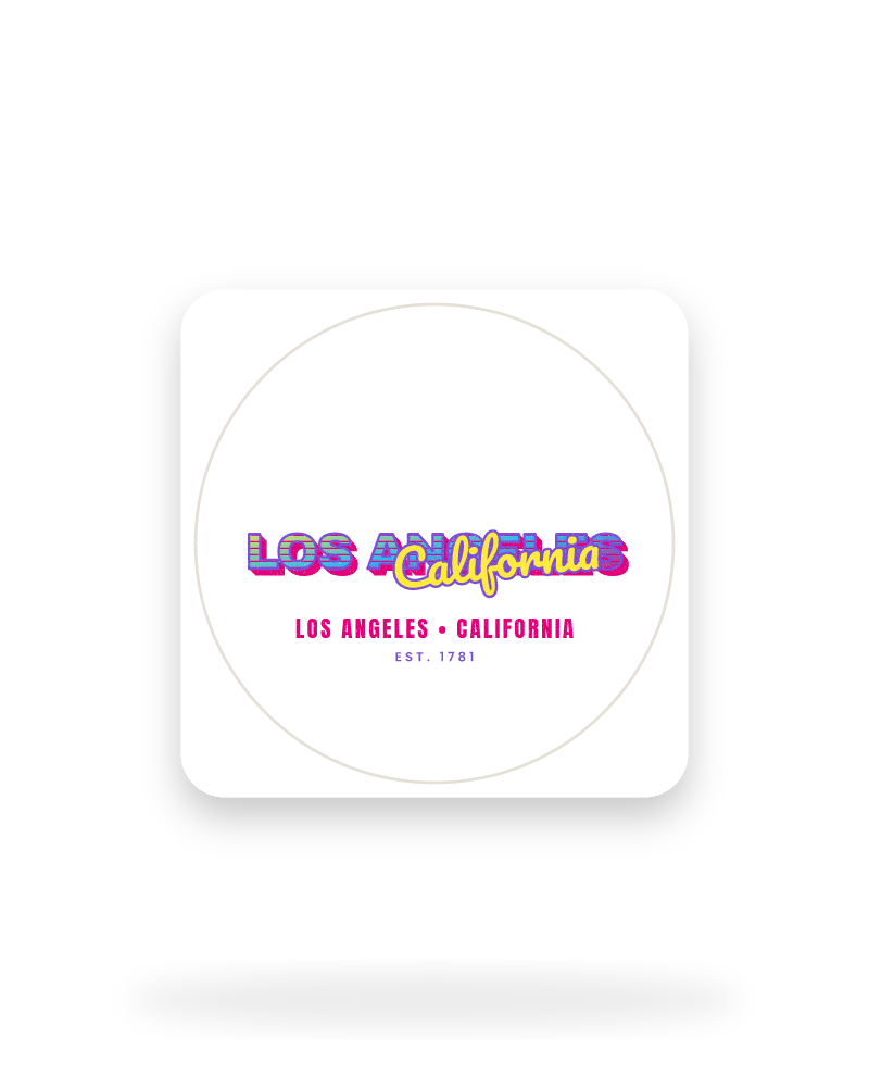 Los Angeles Music TV Kiss-Cut Sticker