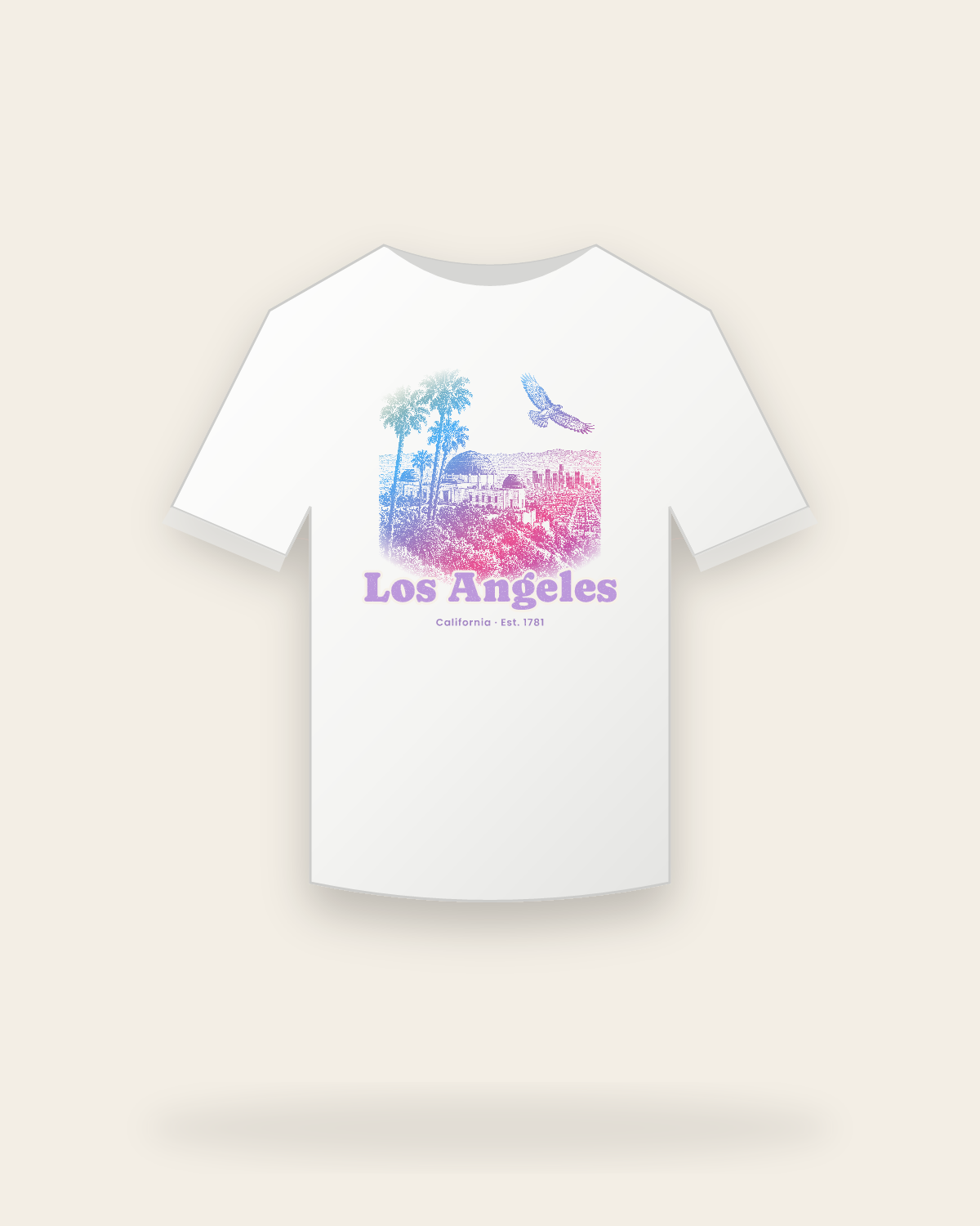 Los Angeles Griffith Observatory Youth Tee in White