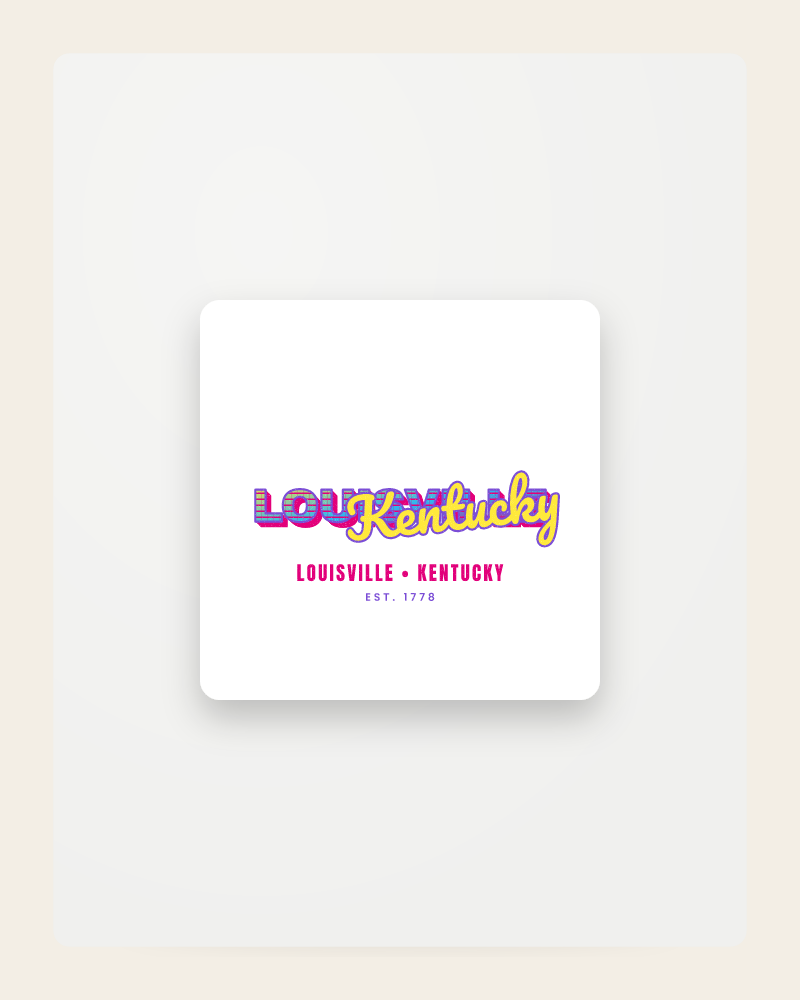 Louisville Music TV Fridge Magnet