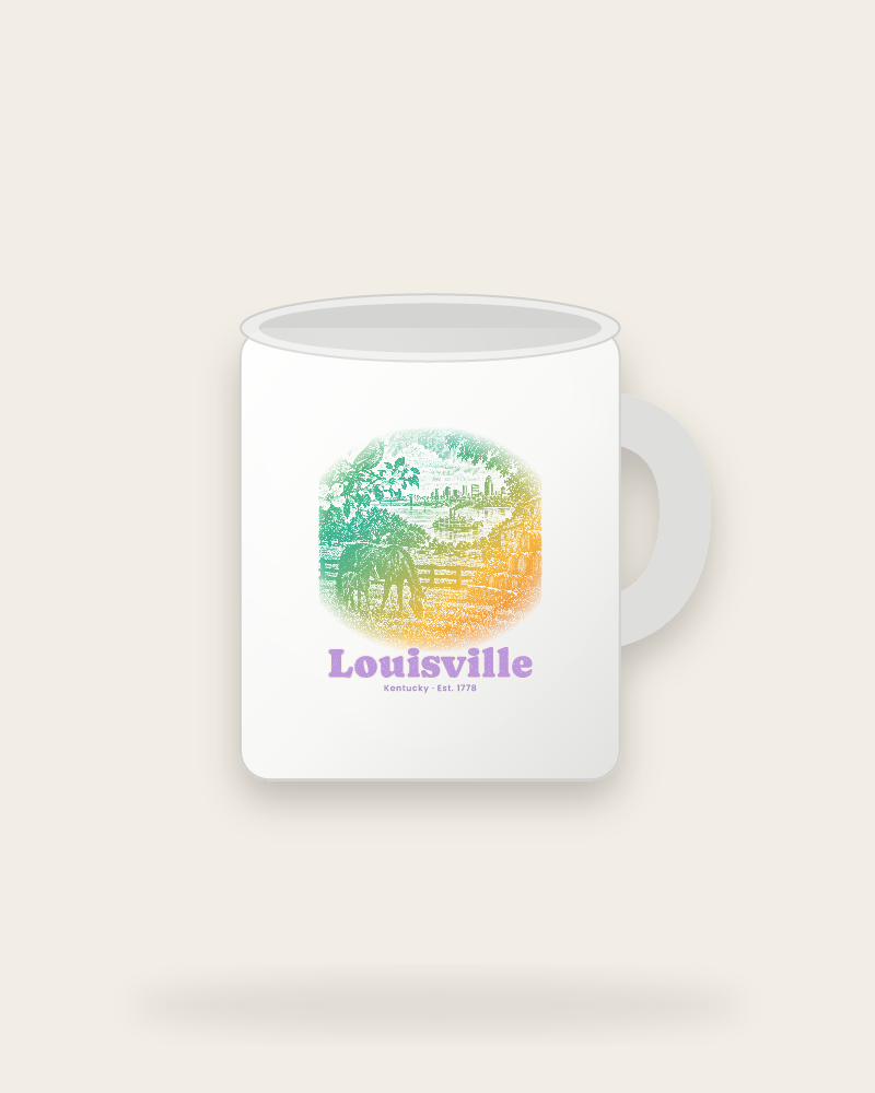 Louisville Bluegrass Mare & Foal Ceramic Mug 11oz